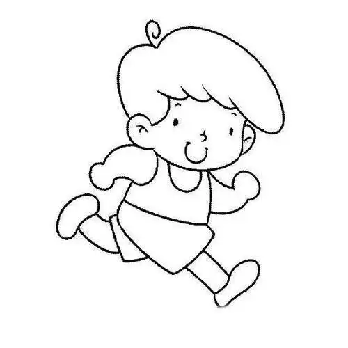 小男孩简笔画侧身 - 燕子图片网,一个充满欢乐的表情包,头像图片乐园