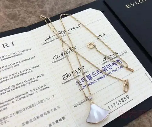 让奢侈品回收店抢着收的珠宝宝格丽小扇子项链