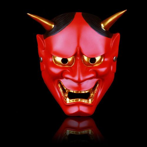 般若面具百鬼夜行般若面具全脸cos成人男日本鬼武士鬼脸日式面具派对