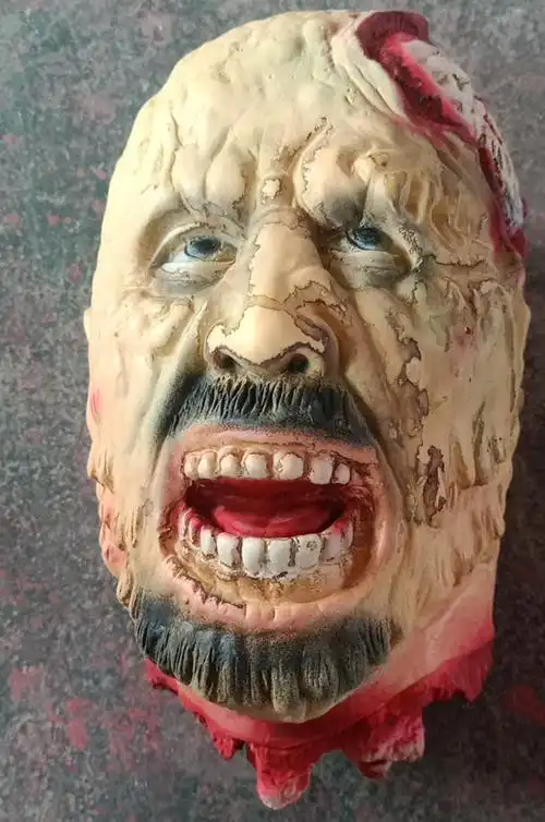 密室逃脱道具万圣节人头断头男女鬼屋密室逃脱恐怖摆件道具装饰酒吧