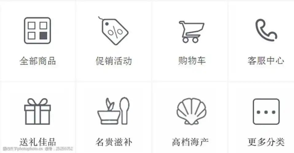 滋补品微信商城分类