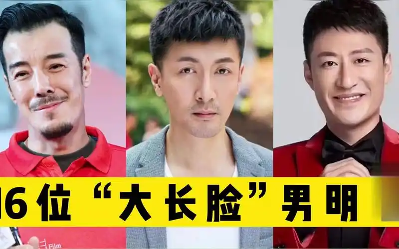 娱乐圈16位"大长脸"的男明星,除了于震张鲁一,你还知道谁?