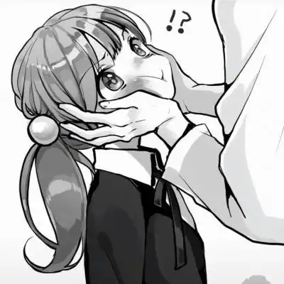 一人一半捏脸与被捏的动漫情侣头像图片