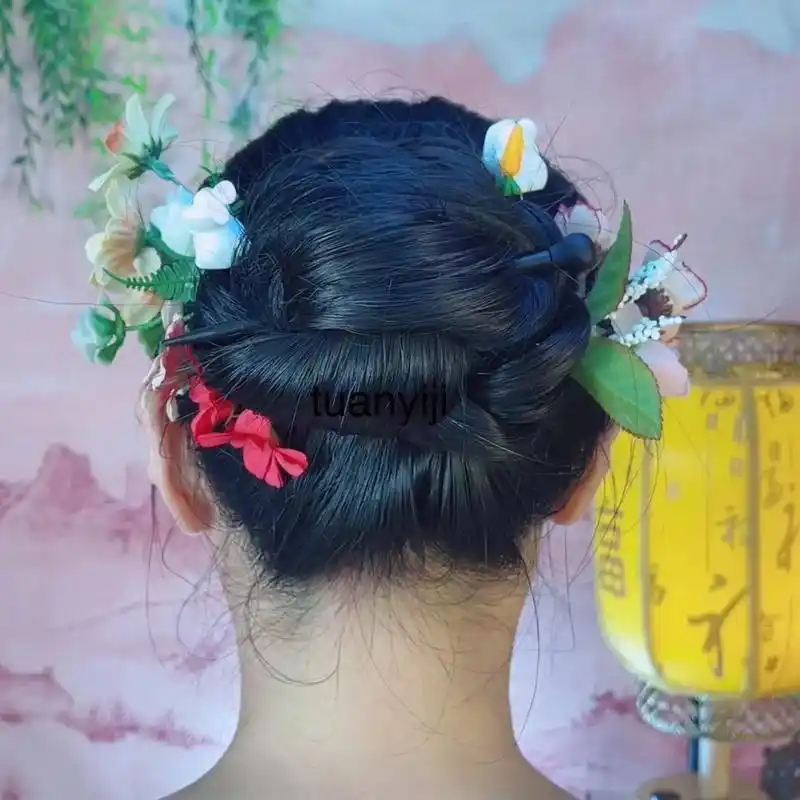 6.17#盘发 #长发 #发髻.2023.6.17 - 抖音