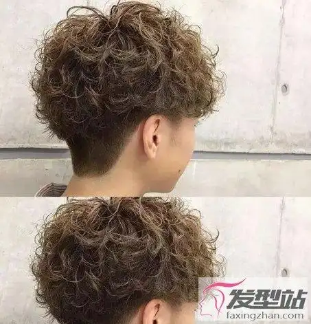 男生小卷烫短发发型满头烫设计时髦个性超吸睛