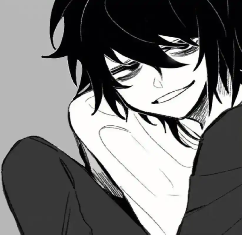 高冷系黑白动漫头像