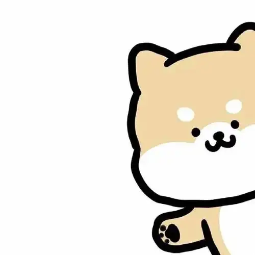 可爱卡通小动物歪头