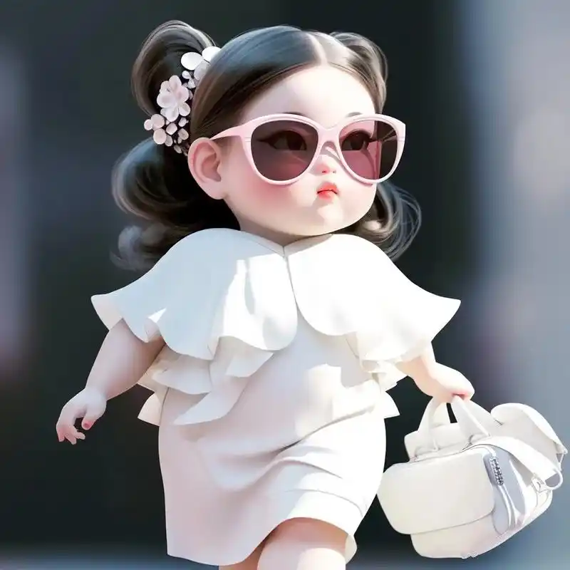 生活很讨厌,还好你够可爱.#萌娃漫画头像 #墨镜一戴谁也不爱 - 抖音