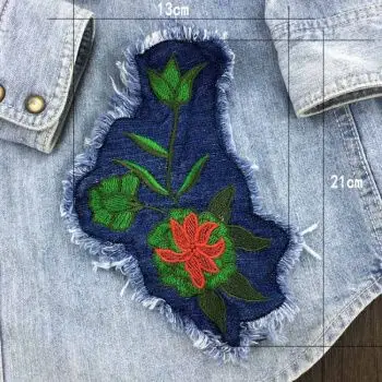 牛仔服裤子布贴补丁贴 膝盖破洞修补diy装饰贴布 衣服辅料贴花mjy 9