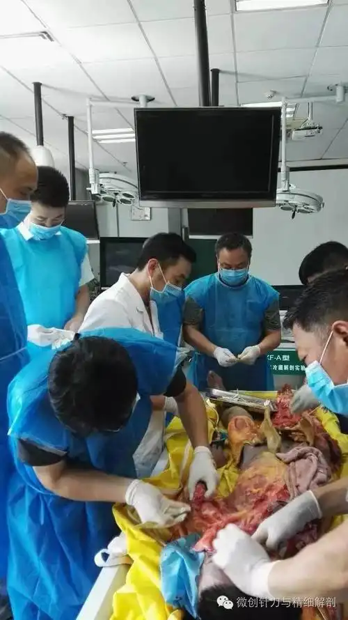 学员参观医学院标本陈列室