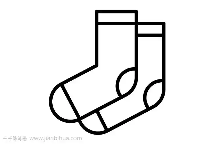 幼儿简笔画袜子的画法
