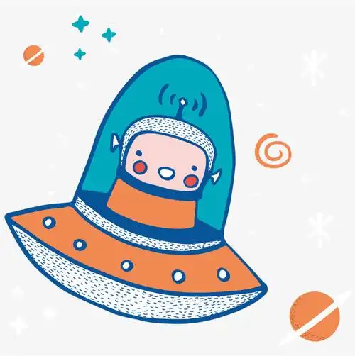 卡通外星人矢量素材