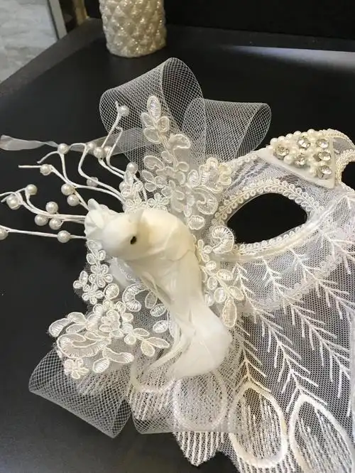 蒙面唱将男士面具 假面女凰威尼斯名媛蕾丝面纱面具私人派对舞会网红