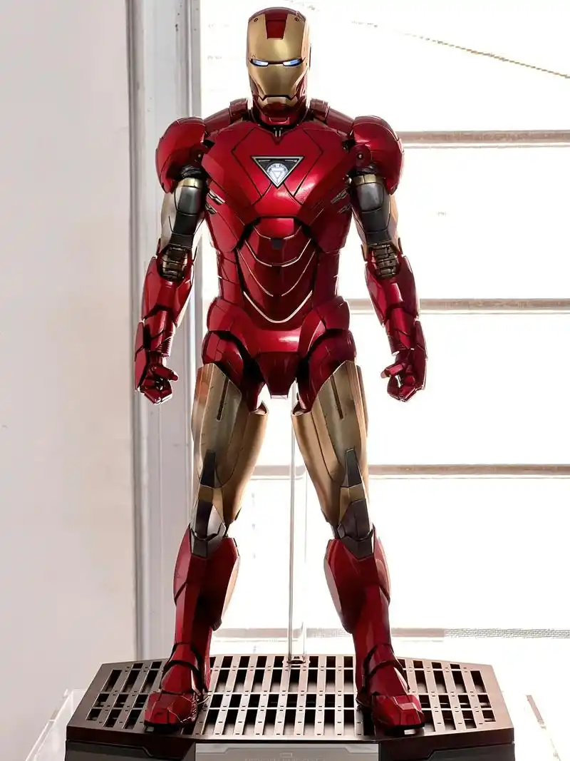 钢铁侠#hottoys #马克42号 这年头还有人刷得到钢 - 抖音