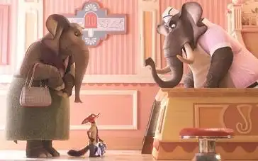 疯狂动物城片段大象冰淇淋