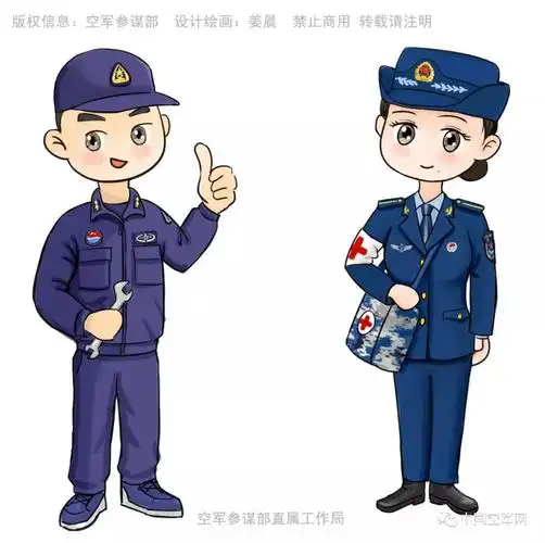值得拥有空军参谋部发布蓝天系列漫画形象和表情包