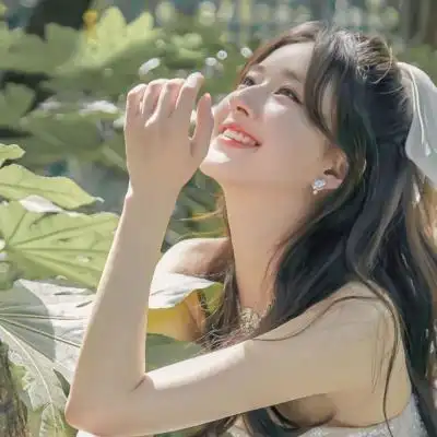 温柔唯美的白月光女生真人头像