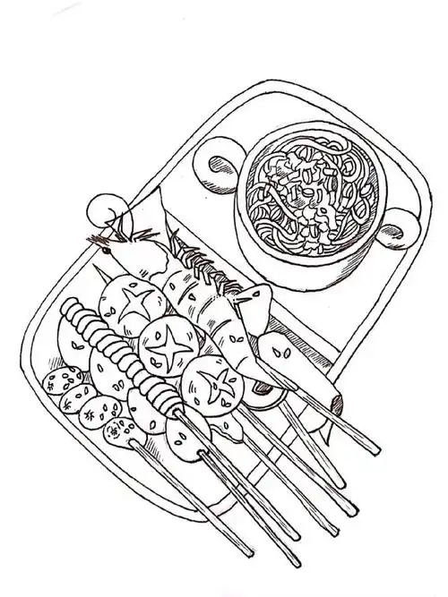 水彩  #手绘  #水彩手绘  #寻找小红书绘画大神  #美食