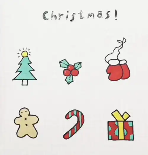 圣诞节的图案简笔画 圣诞图案简笔画