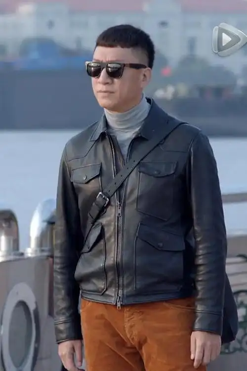 好先生陆远孙红雷同款2016男装秋冬黑色