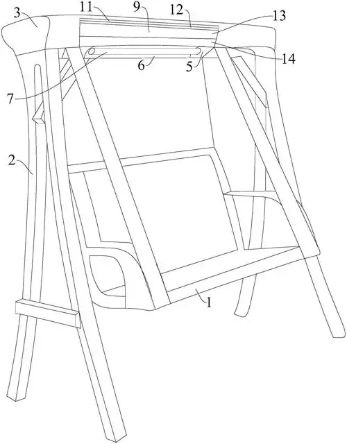 一种顶部多功能机构摇椅