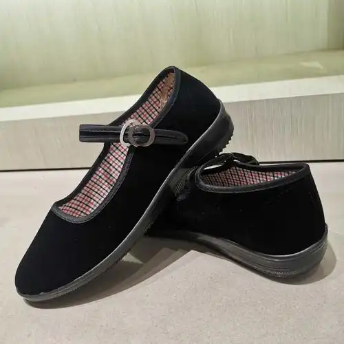 布鞋际华老北京布鞋女鞋正宗黑色妈妈女单鞋女软底布鞋