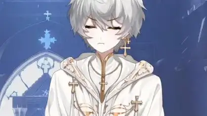 白发金瞳,傲娇神明.