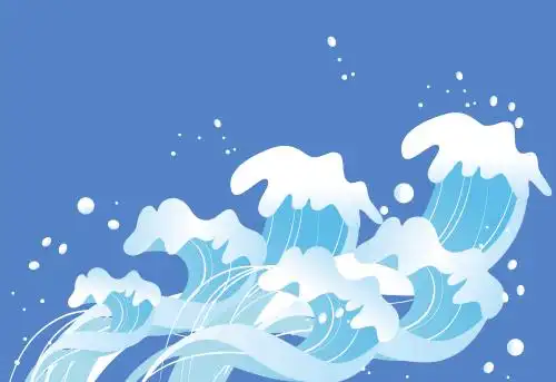 海浪浪花 素材 图形