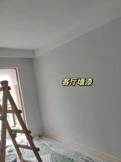 油漆工日记家装刷乳胶漆颜色很赞