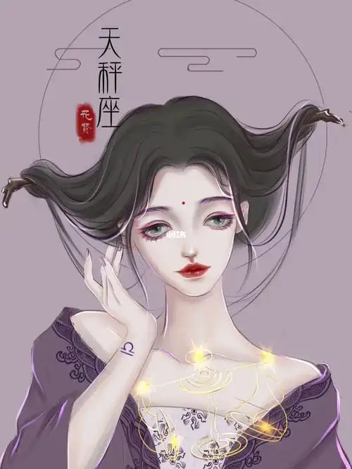 十二星座原创插画之天秤座