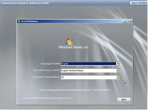 完整ramnodekvmvps主机安装自带windows2008r2系统