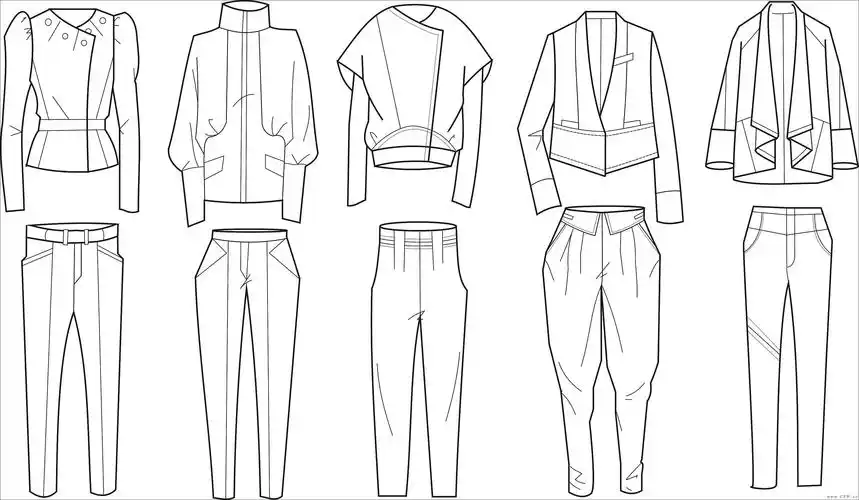 女装作品-女装款式图