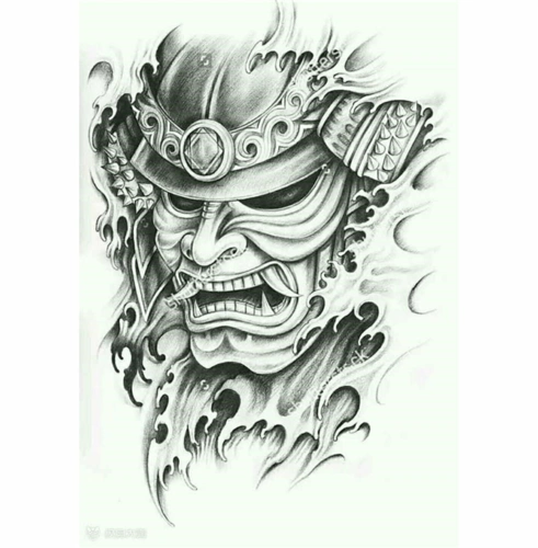 鬼武士手稿_产品展示_莆田闪电龙纹身店_金泉网