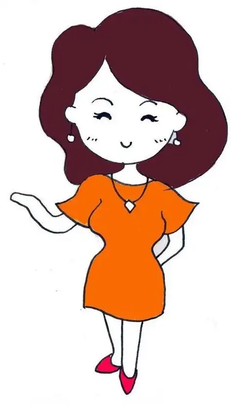 妈妈简笔画简单又漂亮卡通