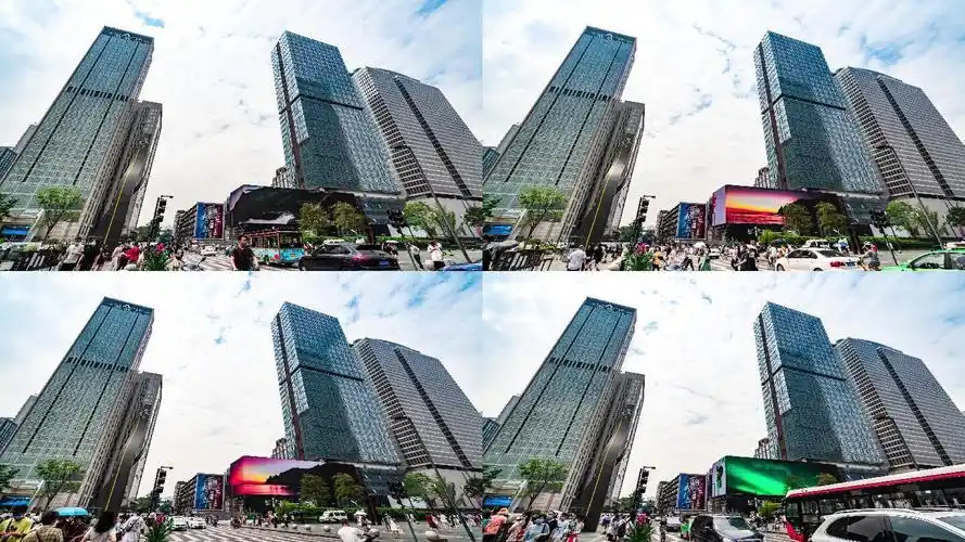 4k成都抖音网红全息3d曲面屏cbd太古