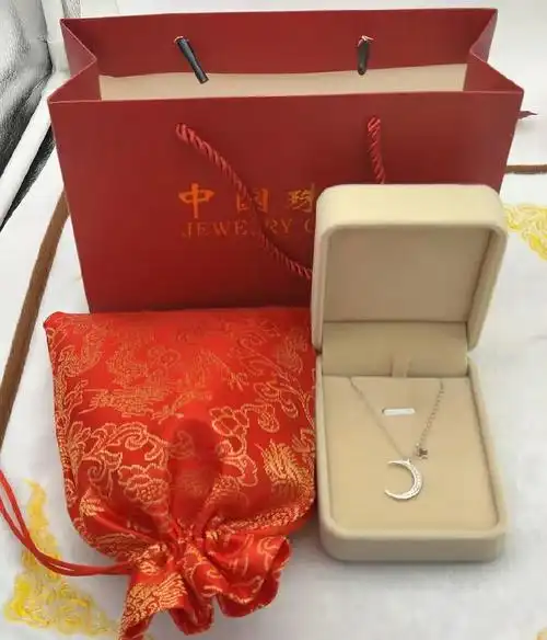 七夕情人节潮人心电图18k金项链女白金钻石定制礼物新款吊坠项链