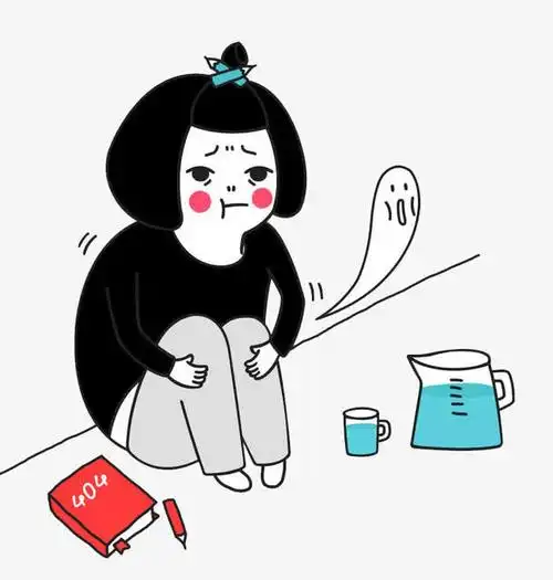 不开心的小孩子