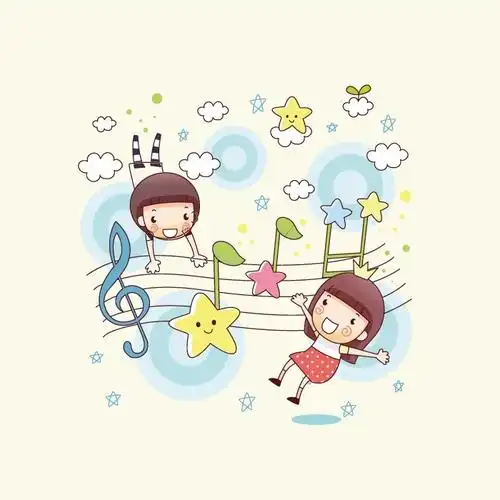 印花矢量图 可爱卡通 卡通人物 男孩 女孩 免费素材