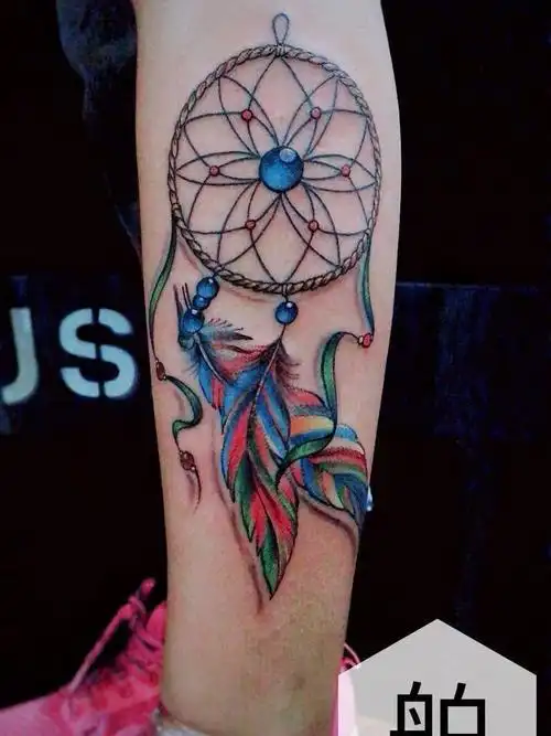 彩色捕梦网_纹身图案手稿图片_吴文森的纹身作品集