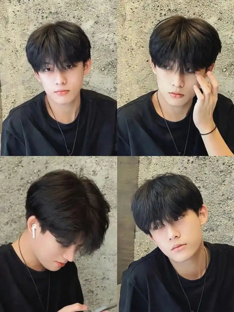 男生发型推荐易烊千玺同款微分碎盖.