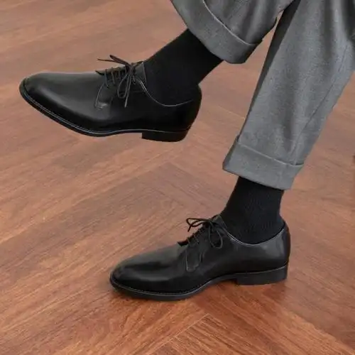 踩屎感的德比鞋韩国男士正装皮鞋推荐