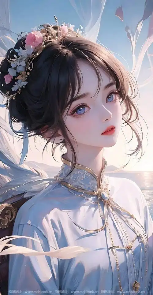 国风美女漫画插画风粉色ai绘画图集动漫卡通二次元手机电脑高清壁纸__