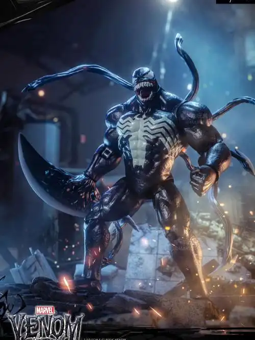 跟前三隻蜘蛛俠比起來,這款毒液改掉了令人窒息的肩甲配件相對來账沣