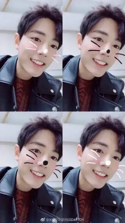 肖战战战发自拍了啊!是熟悉的右歪头自拍法