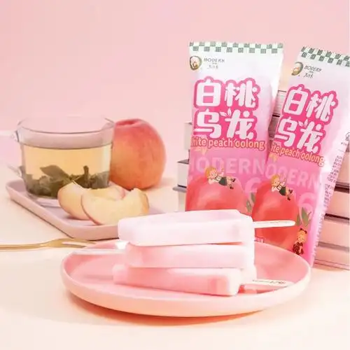 中华老字号马迭尔白桃乌龙口味雪糕