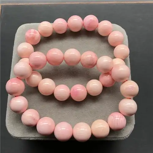 粉贝单圈手链胭脂贝壳女王贝单圈手串12mm特价手链