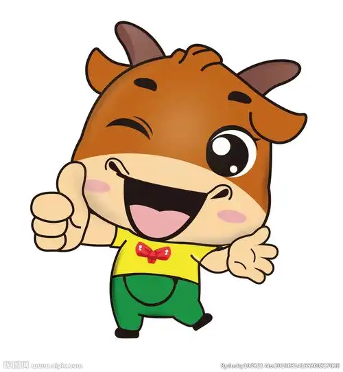 可爱的牛卡通图片