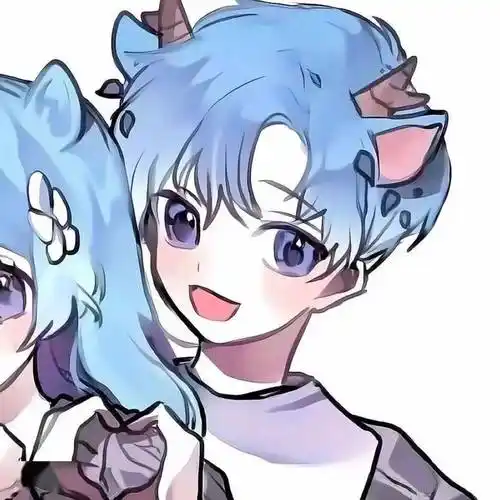 情侣头像 | 独一无二的反差系情头_wi-fi_图片_蓝色