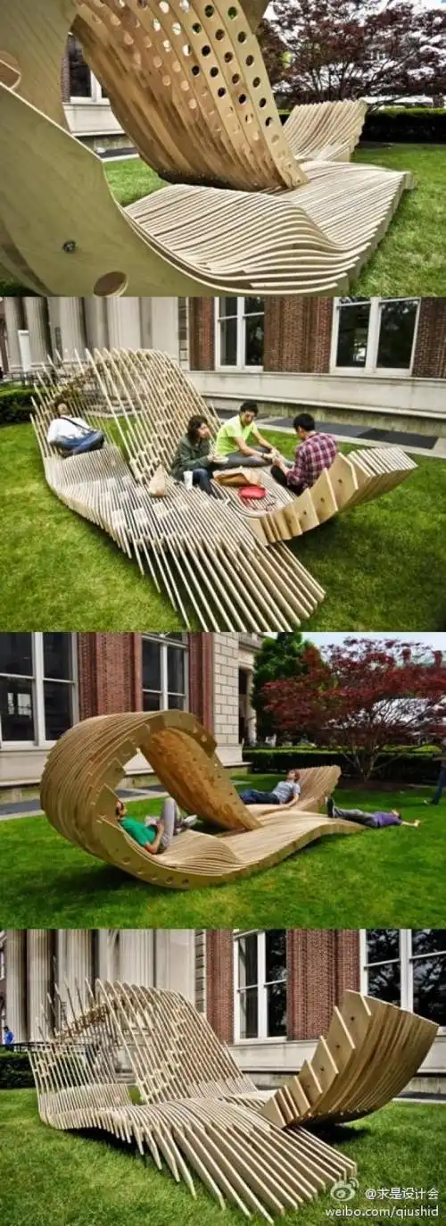 这个创意的休闲设施设计,目的是提供轻松,沉思,以及社会化互动交流