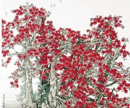 木棉图入藏关山月美术馆